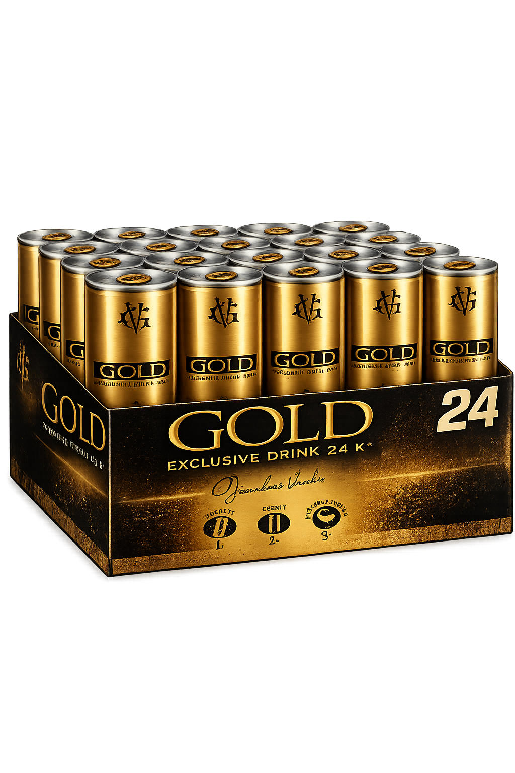 GOLD ENERGY DRINK 250 ML (Confezione da 24 lattine)