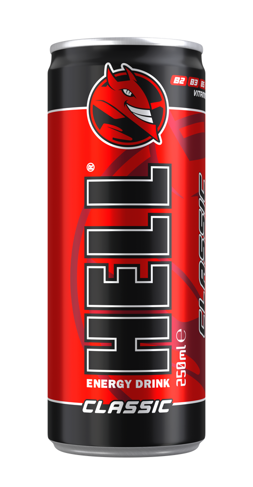 HELL Energy Drink Classic 250 ML (Confezione da 24 lattine)